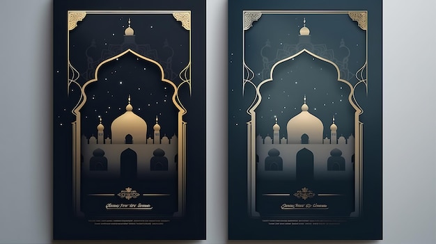 写真 イスラム教の現実的な垂直ポスターのインスピレーション