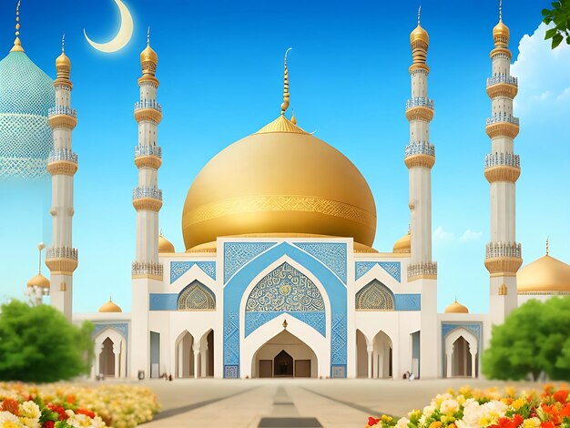 Photo islamic social media post photo background