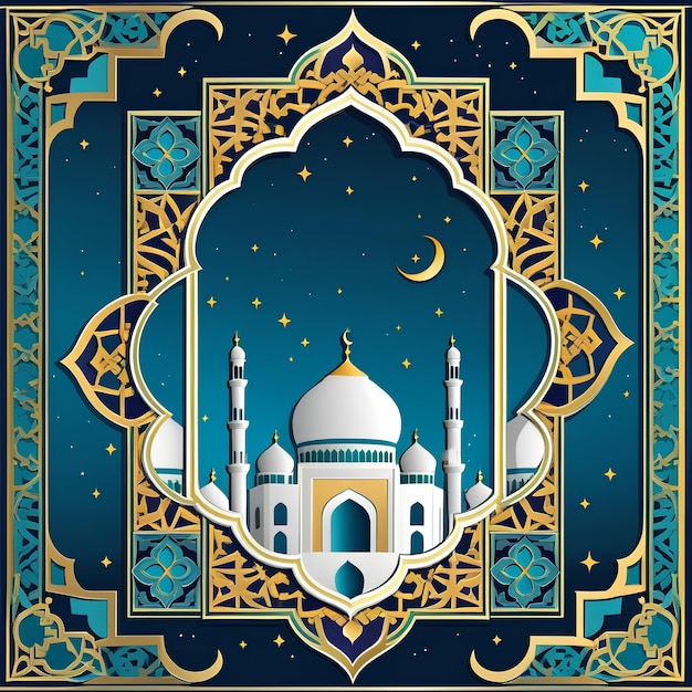 Photo islamic style frame