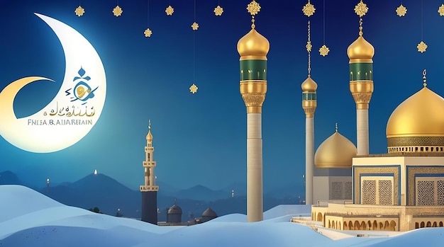Islamitische achtergrond geschikt voor Eid groeten Fitr Adha Muharram Ramadan