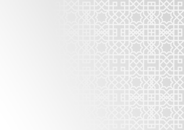 Islamitische achtergrond Grijze Arabische Moslim Heilige Maand Ramadan Kareem Moskee Behang Banner