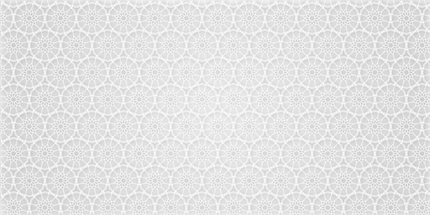 Islamitische Arabische Arabesque Ornament Border Luxe abstracte witte achtergrond met geometrisch patroon