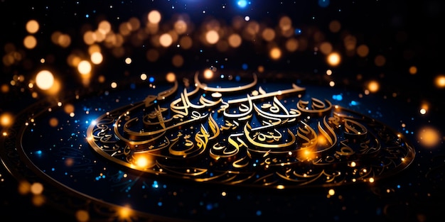 Foto islamitische arabische kalligrafie