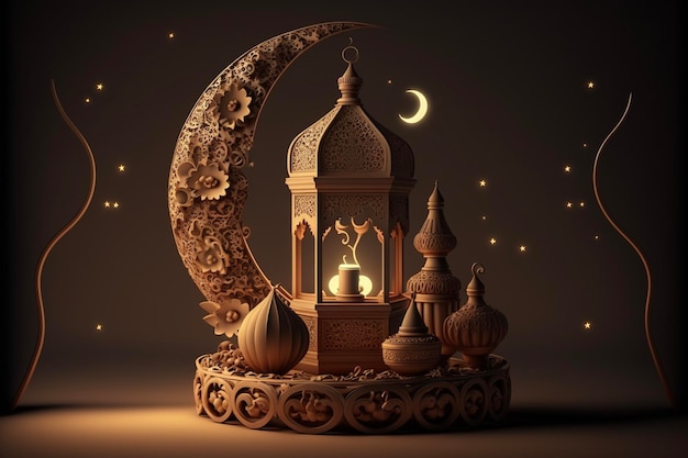 Islamitische feestdag spandoeksjabloon Ramadan Kareem