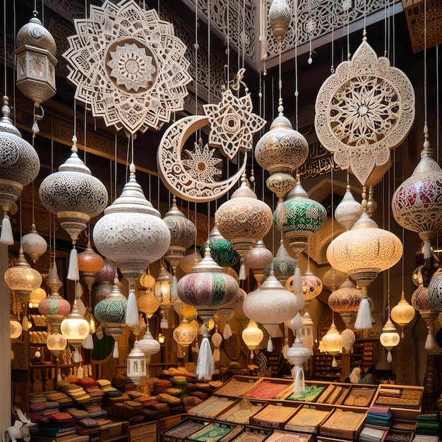 Islamitische kunst behang voor de Ramadan