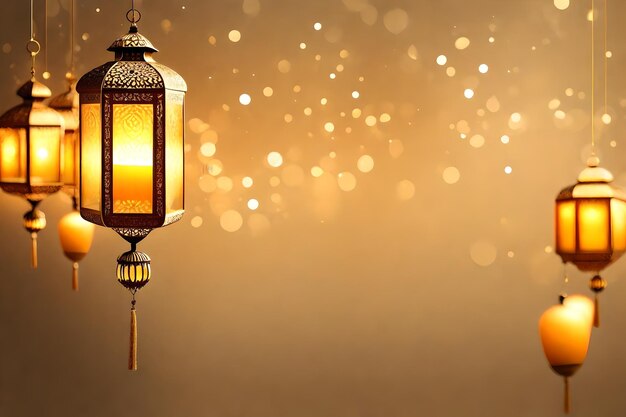 Foto islamitische lantaarns en achtergronden voor ramadan-gelegenheden en internationale feestdagen in diyala