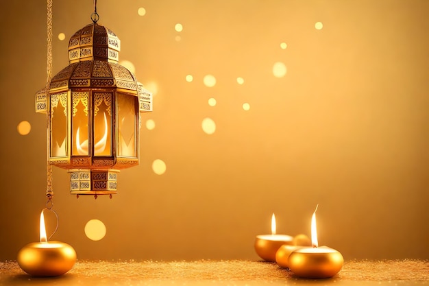 Islamitische lantaarns en achtergronden voor Ramadan-gelegenheden en internationale feestdagen in Diyala