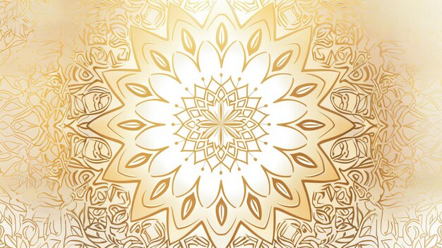 Foto islamitische luxe achtergrond met gouden mandala ornament vector illustratie