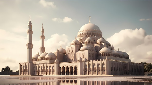 Islamitische moskeepastelkleur