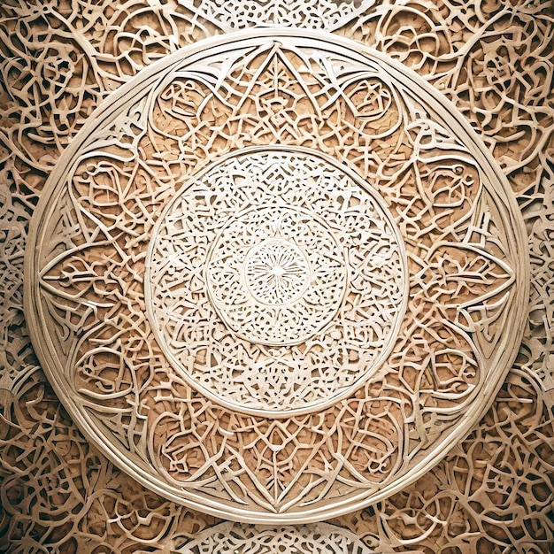 Foto islamitische nieuwjaar vintage patroon achtergrond