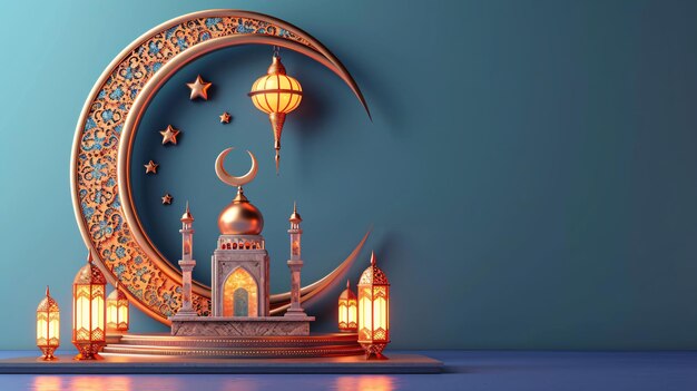 Islamitische podium decoratie achtergrond