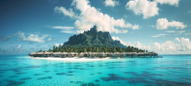 Photo island of bora bora