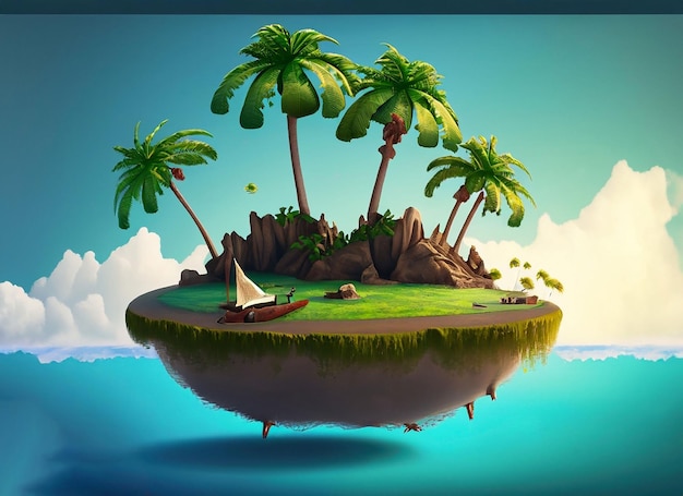 Island floating