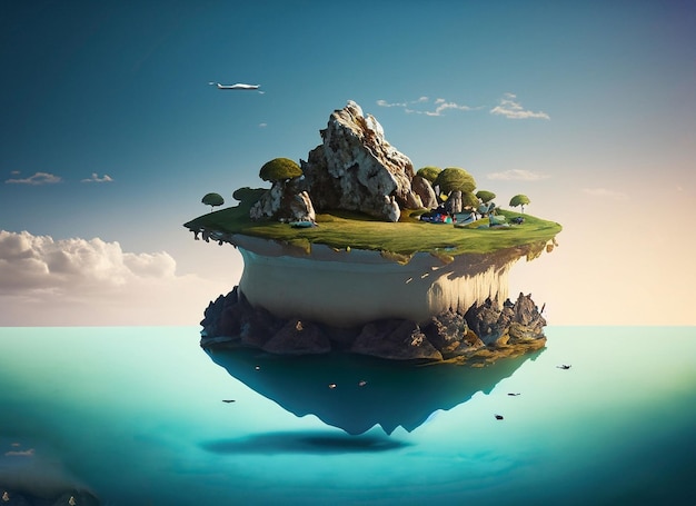 Island floating