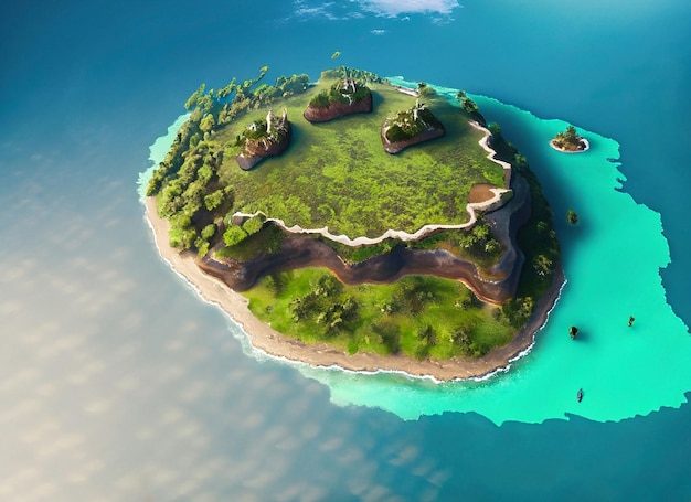 Island floating