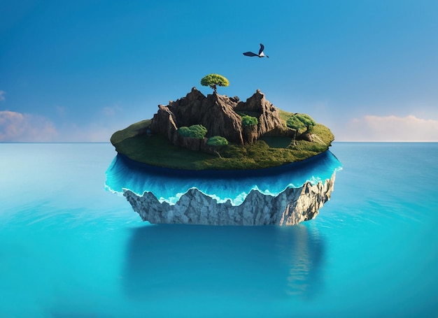 Island floating