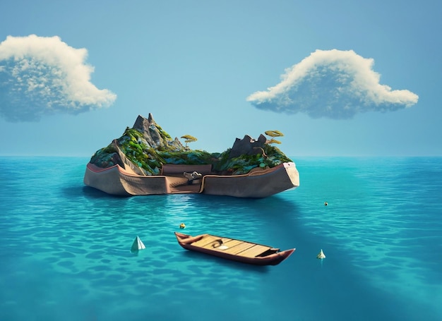Island floating