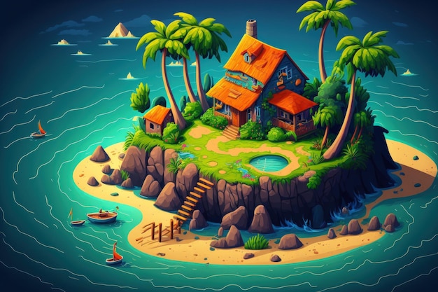 Island getaway during the summer