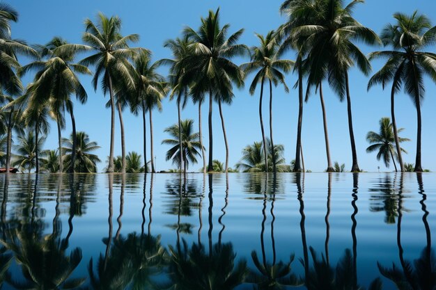 Island Illusion Palm Trees in Perspective