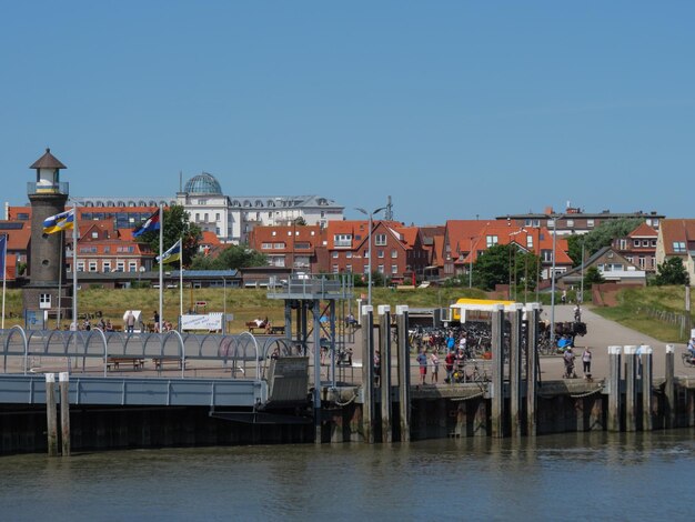 Photo the island of juist in the north sea