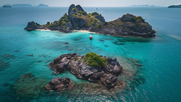 Photo island at marine national park the angthong islands generative ai