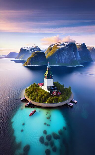 Photo island of norway