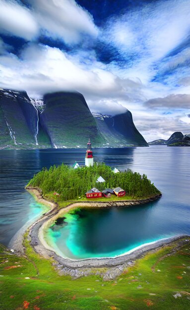 Photo island of norway