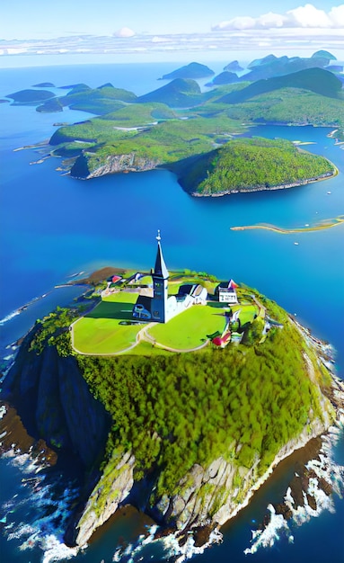 写真 ノルウェーの島