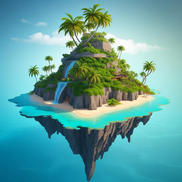 Photo island vector