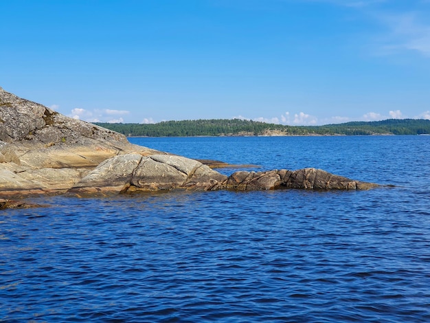 Islands on the lake