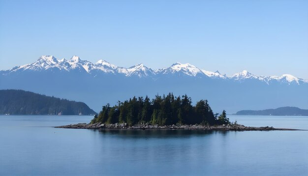 Photo islands near on a sunny day