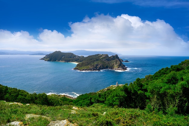 Islas Cies-eilanden San Martino-eiland in Vigo Galicië