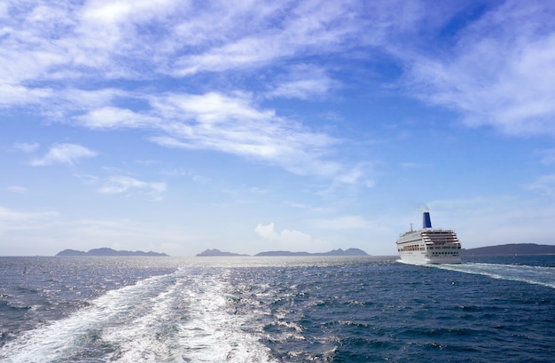 Islas Cies-eilandenmening van het overzees van Vigo Spanje