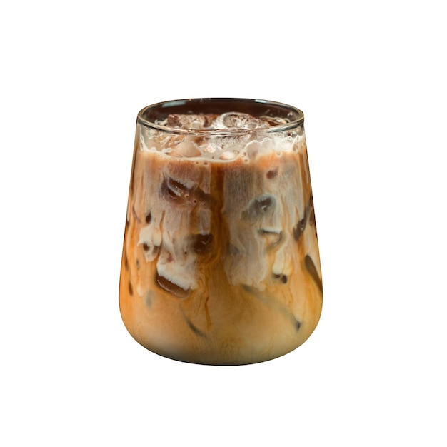 Isolate iced coffee on a white background