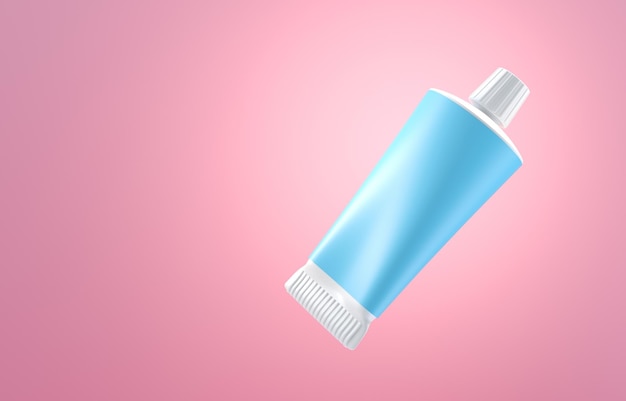 Isolated 3D Toothpaste 3D Illustration