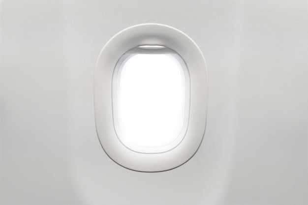 Isolated airplane window