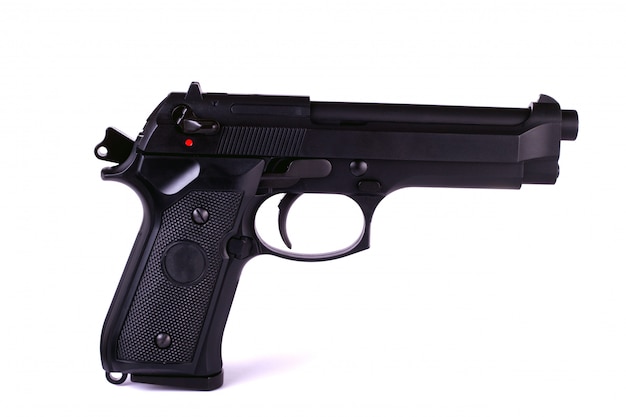 Photo isolated airsoft gun