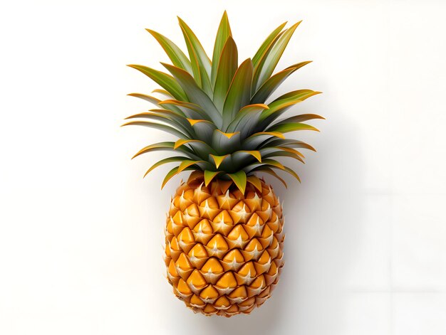 Isolated ananas on a white background High quality