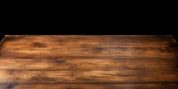 Isolated antique wooden tabletop