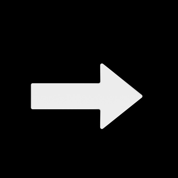 Photo isolated arrow 3d illustration rendering