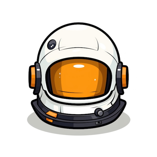 Photo isolated astronaut helmet on white background ai generated