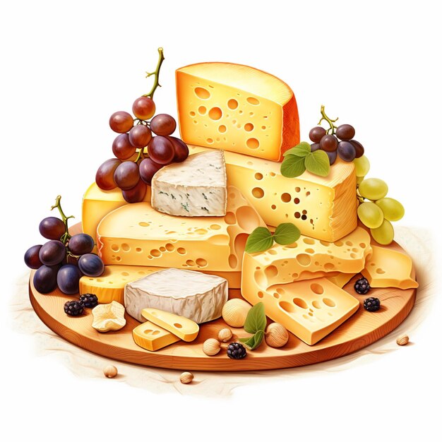 Isolated background cheese appetizer