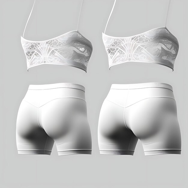 Photo isolated of balconette bras balconette style supportive underwire on bla white blank clean fashion