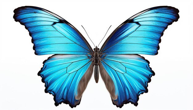 Isolated beautiful butterfly side view