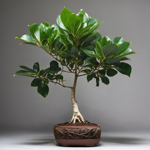 Isolated Beauty of a Ficus Plant