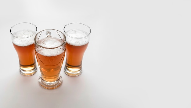 Photo isolated beer composition