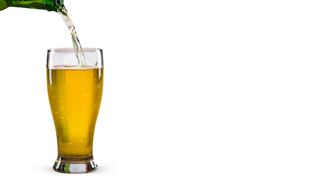 Photo isolated beer composition