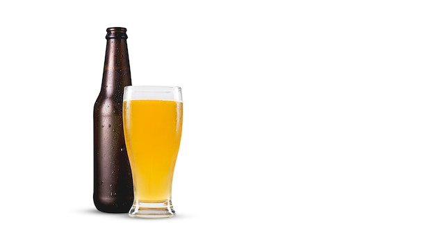 Photo isolated beer composition