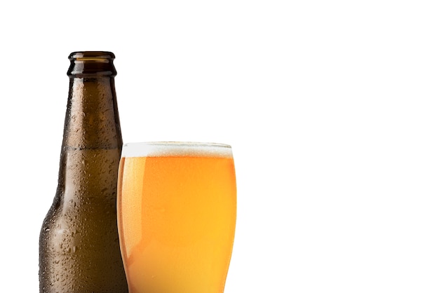 Photo isolated beer composition