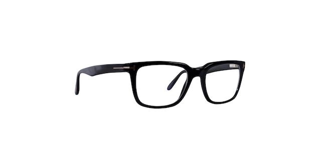 Isolated black glasses that adjust correctly eyesight problems